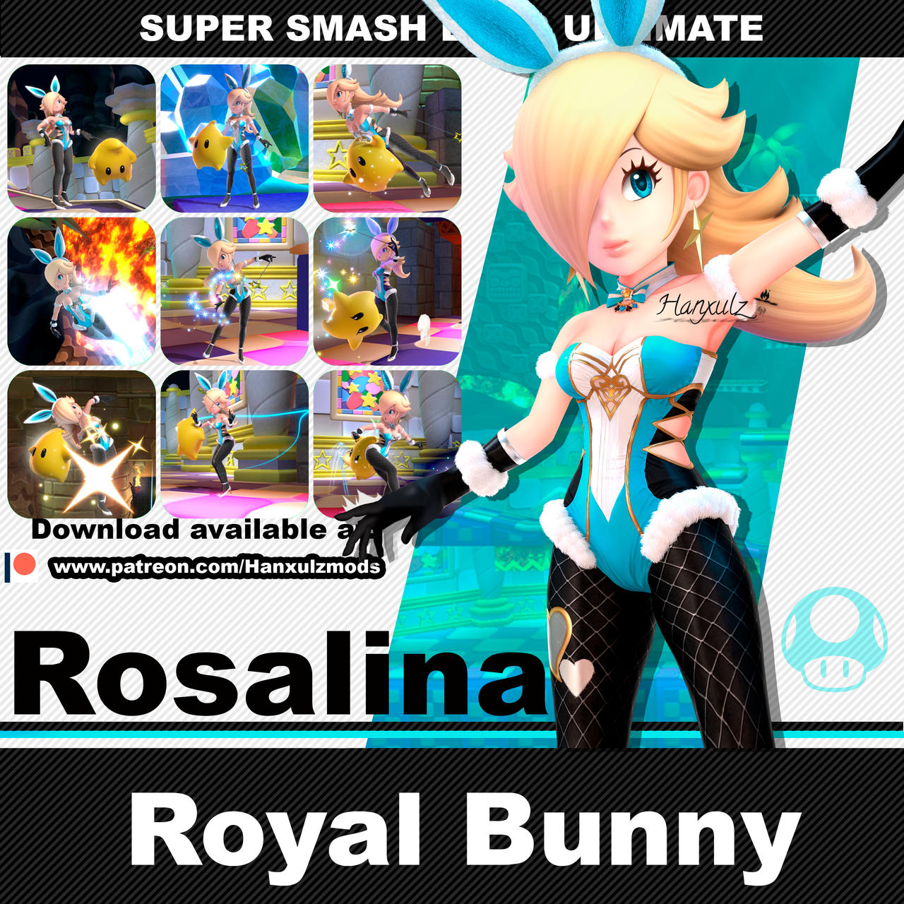 SSBU Mod Rosalina (Royal Bunny) by Hanxulz on DeviantArt