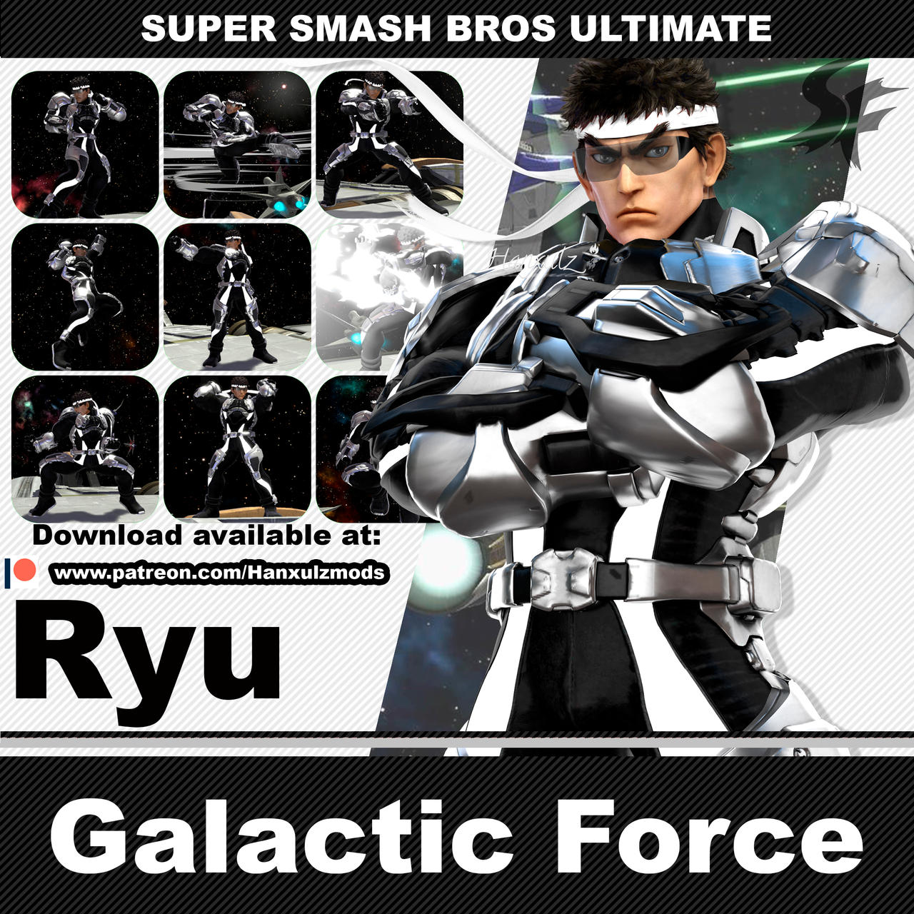 Mode Change Ryu SSBU Mod: Ryu (Galactic Force) by Hanxulz on DeviantArt