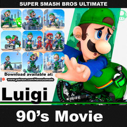 SSBU Mod: Luigi (90's Movie)