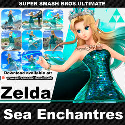 SSBU Mod: Zelda (Sea Enchantress)