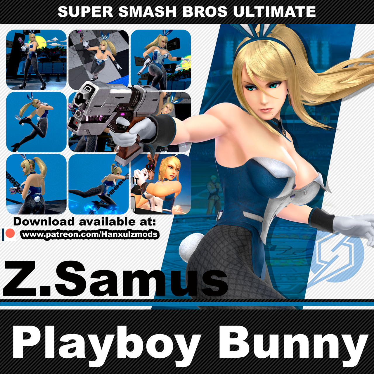 SSBU Mod: Zero Suit Samus (Playboy Bunny) by Hanxulz on DeviantArt SSBU Mod: Zero Suit Samus (Playboy Bunny) by Hanxulz on DeviantArt