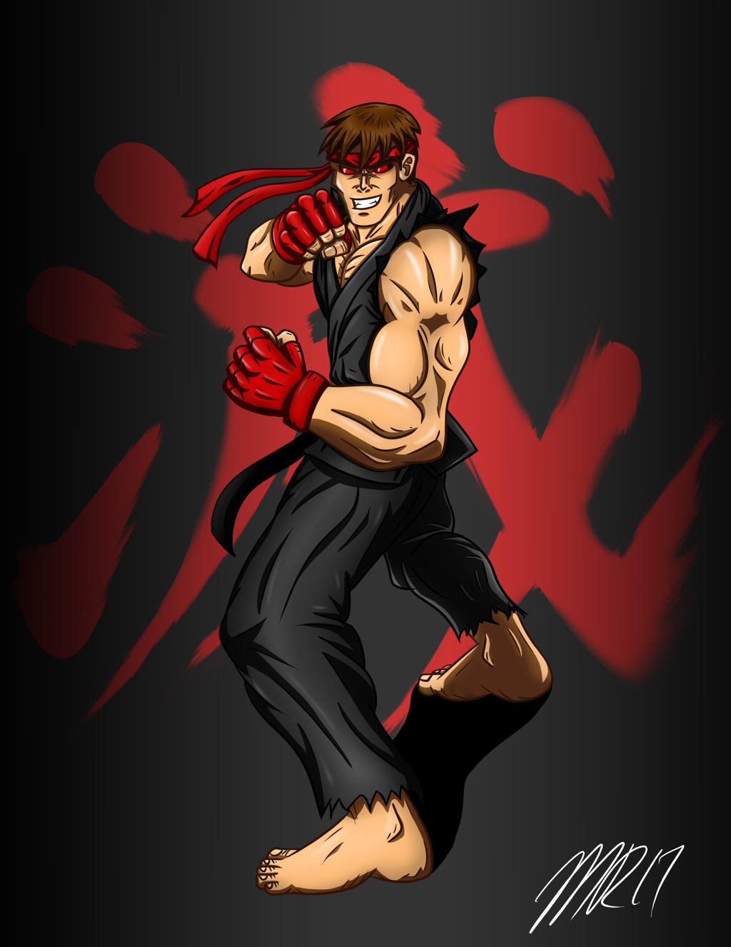 Evil Ryu Throw Pose Evil Ryu by geekling on DeviantArt