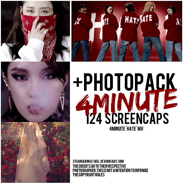 +4MINUTE 'HATE' SCREENCAPS {PHOTOPACK}