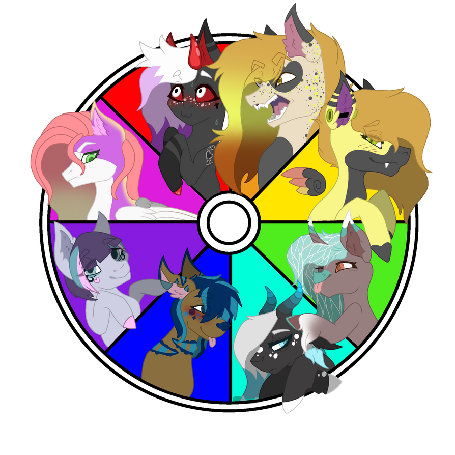 Color wheel of ocs. by BloodyMaxKat on DeviantArt