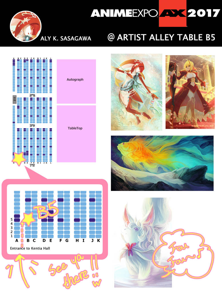 Anime Expo 2017 Artist Alley Table B5 By Ruina On Deviantart