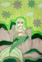 Emerald Green Mermaid  by PixieDust1993