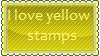 I love yellow stamps