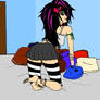 cute emo girl bare feet 2