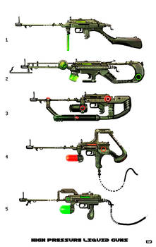 Hi Pressure Liquid Guns