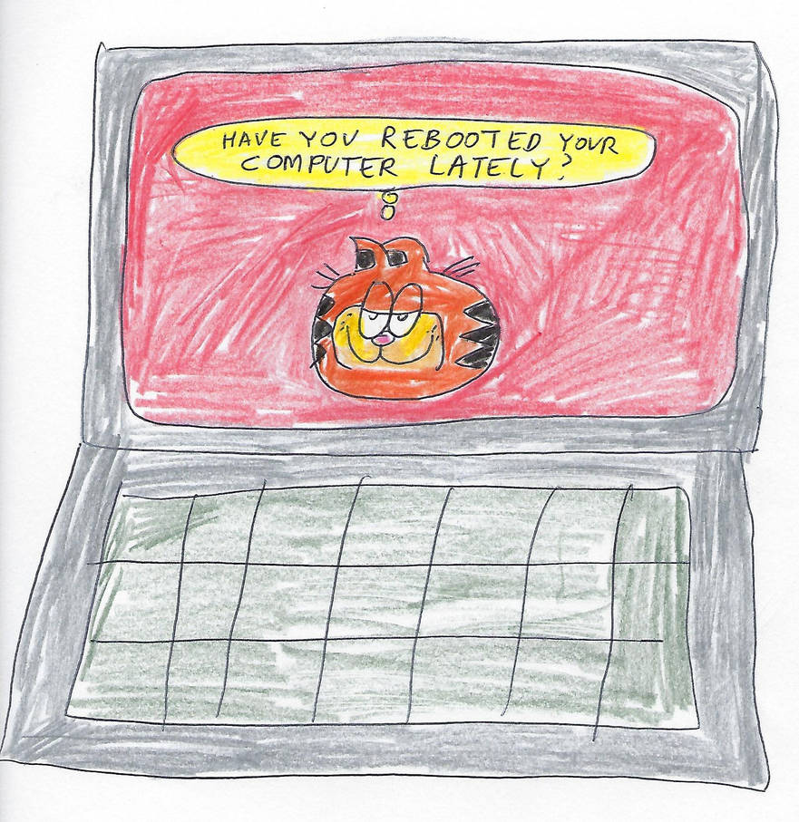 Garfield - Laptop computer by dth1971 on DeviantArt