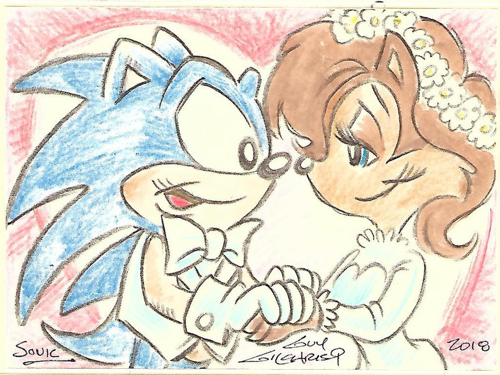 Sonic and Sally wedding drawing by Guy Gilchrist by dth1971 on DeviantArt