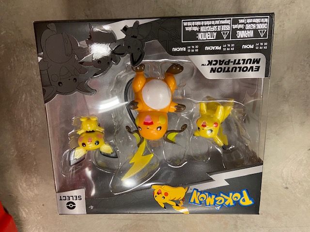 Pokemon Evolution Multipack Figures - Pichu, Pikachu & Raichu