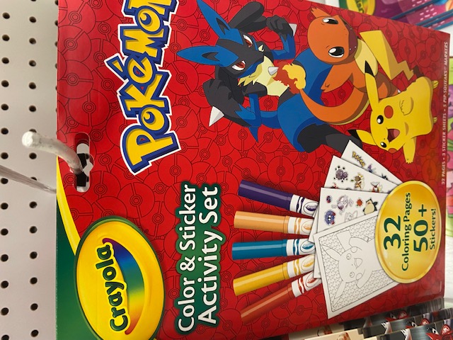 Crayola Pokemon Color and Sticker Activity Set with Markers