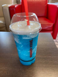 Cotton Candy Cloud slush drink