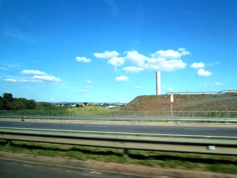 Silo on blue sky