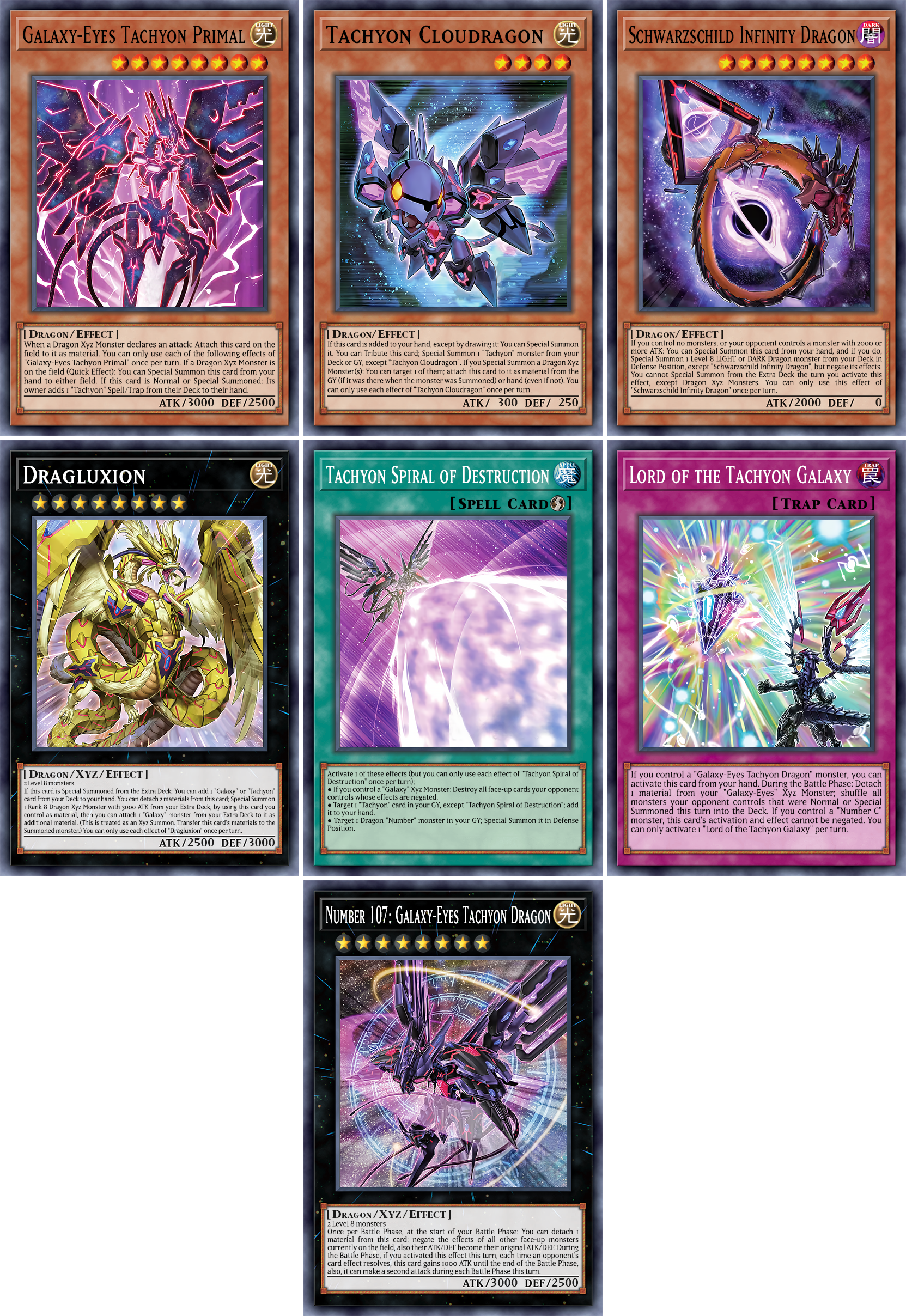 yugioh tachyon cards Yu-Gi-Oh! - Maze of the Master By buying this product you will get Number 107: Galaxy-Eyes Tachyon Dragon