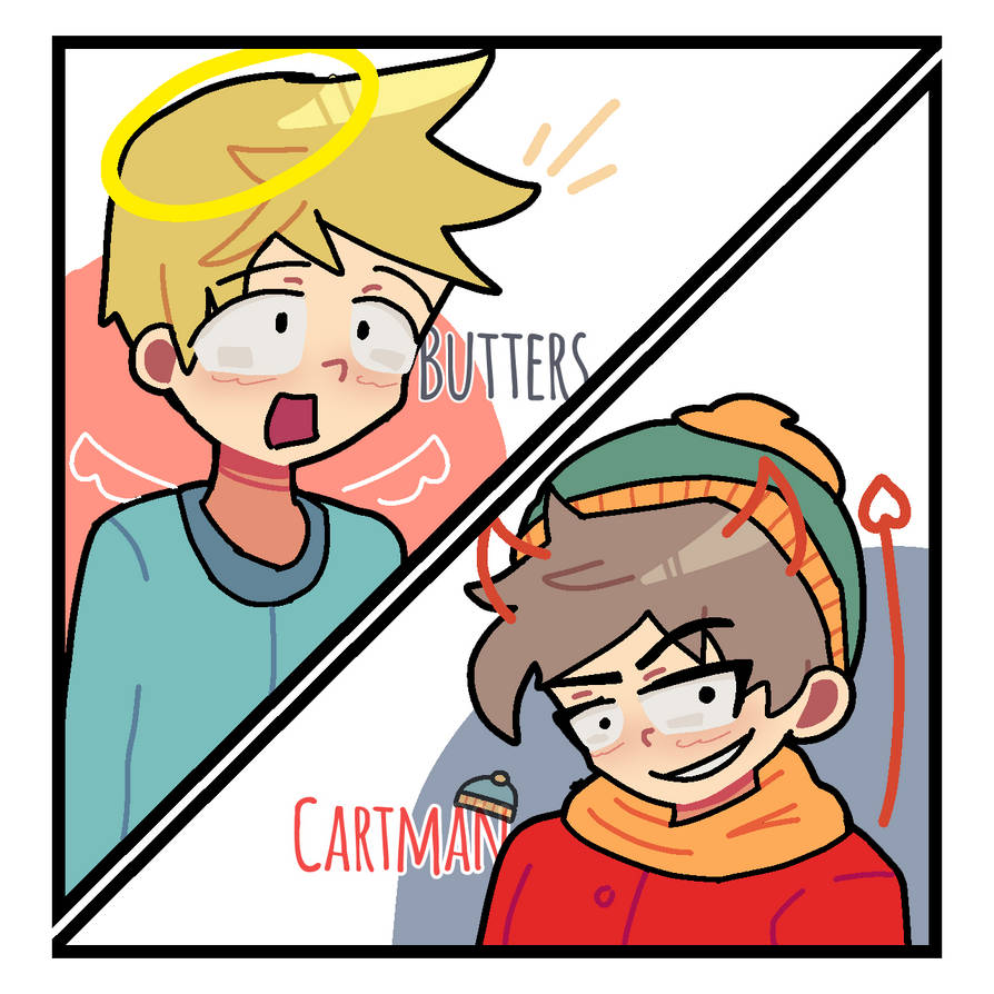Cartman is the devil. Butters is the angel. by Southparkgorl on DeviantArt