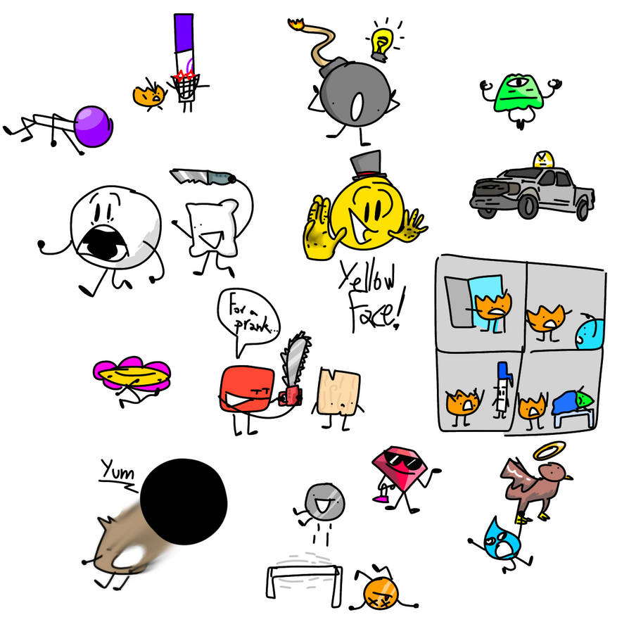 Random BFDI doodles by TheUltimateAwqa on DeviantArt