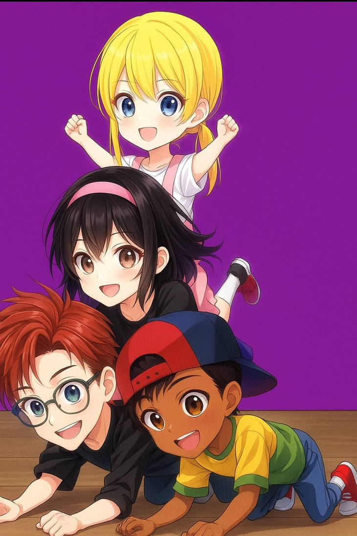 The LE stack pose anime style by Dragongirlbackup on DeviantArt
