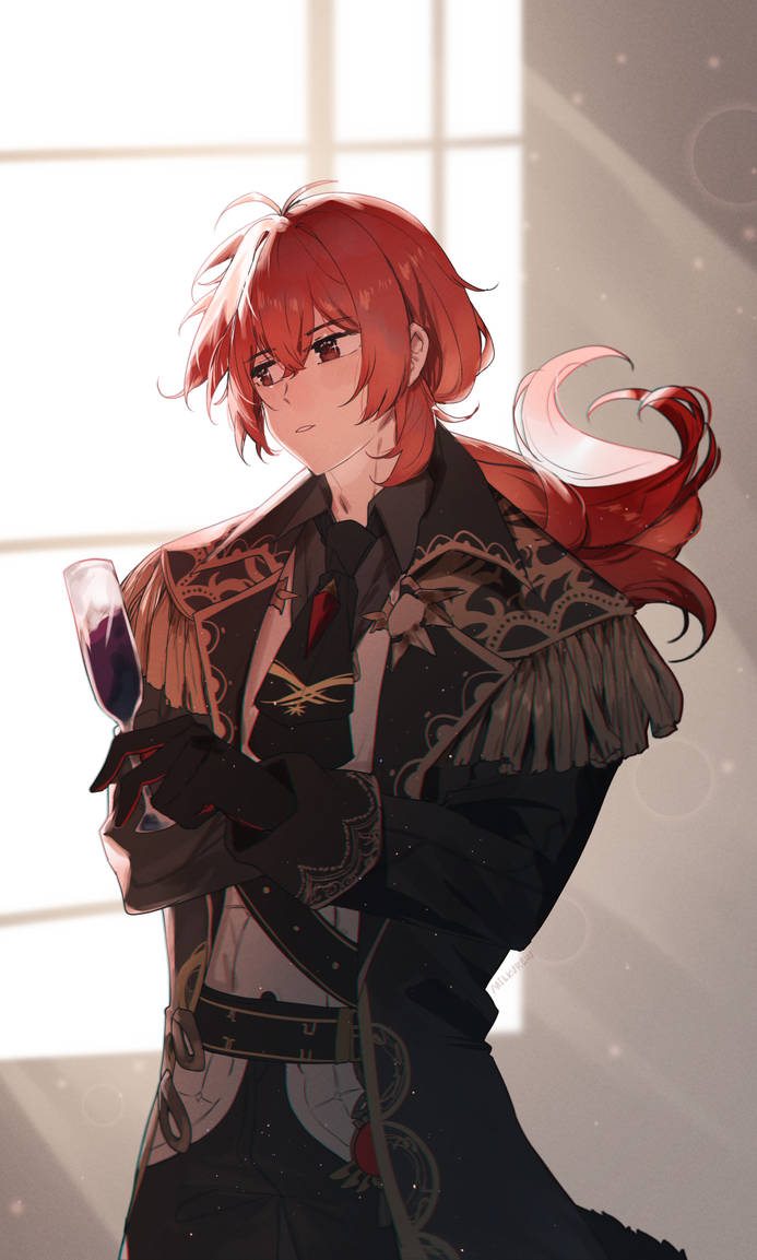 Diluc by milkurew on DeviantArt