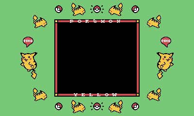 Pokemon Fall Border 3DS International Pokemon Yellow Border! by Jaxtronaut on DeviantArt