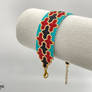 Bracelet - Moroccan Patterned Peyote Stitch