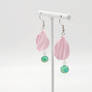 Earrings - Baby Pink Polymer Clay Petals