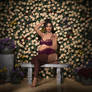 Panam Flower Wall Pregnant Maternity shoot 1/1