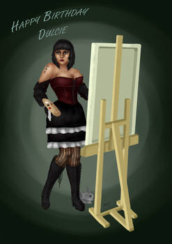 Gothic Painter Girl