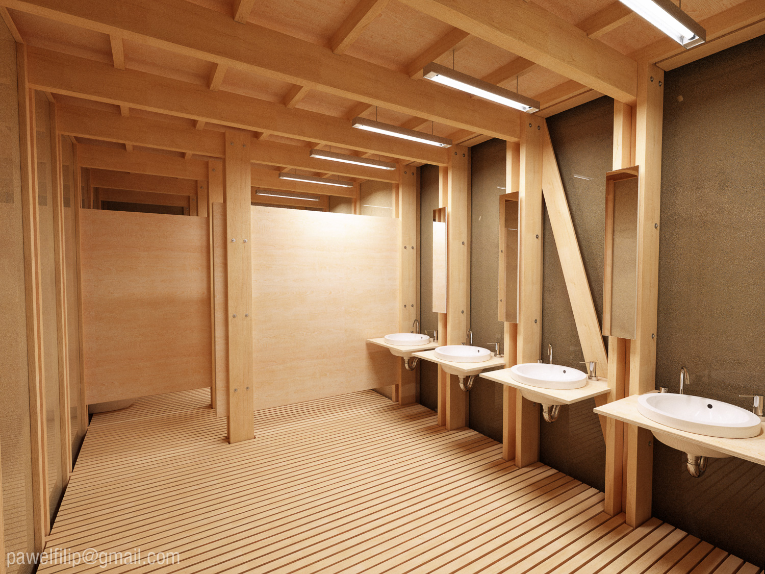 Public Toilet - interior night