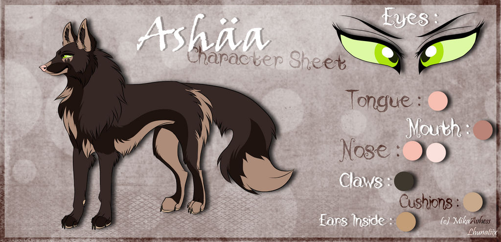 .: Ashaa Character Sheet :. by MikaAvhessLhunatiix on DeviantArt