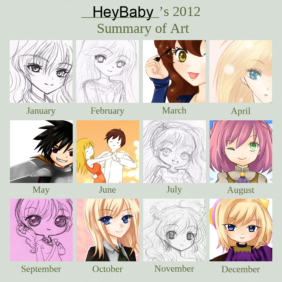 heybaby's 2012 art summary