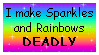 Sparkles and Rainbows Stamp