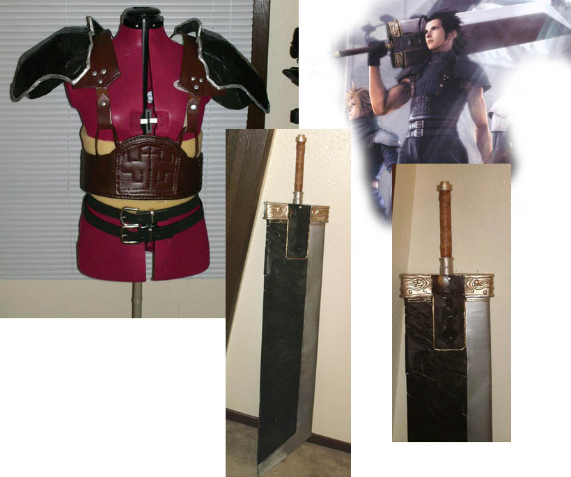 Zack Fair Armor and Sword