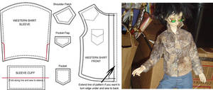 BJD - Western Shirt Pattern