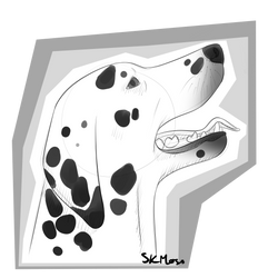 Dalmatian - Headshot Sketch