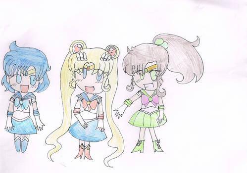 AT: Sailor Mercury,Moon and Jupiter