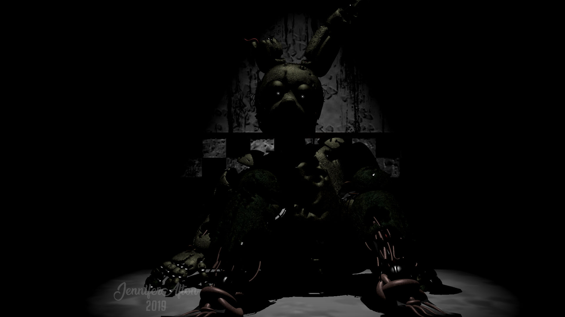 Springtrap Teaser Springtrap Trailer Frame Remake uvu by JenniferAfton on DeviantArt