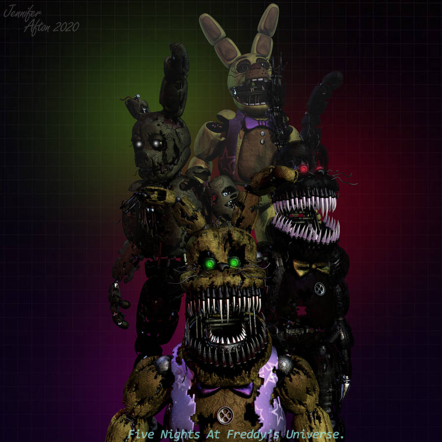 FNaF: The Spring Generation Wallpaper. by JenniferAfton on DeviantArt