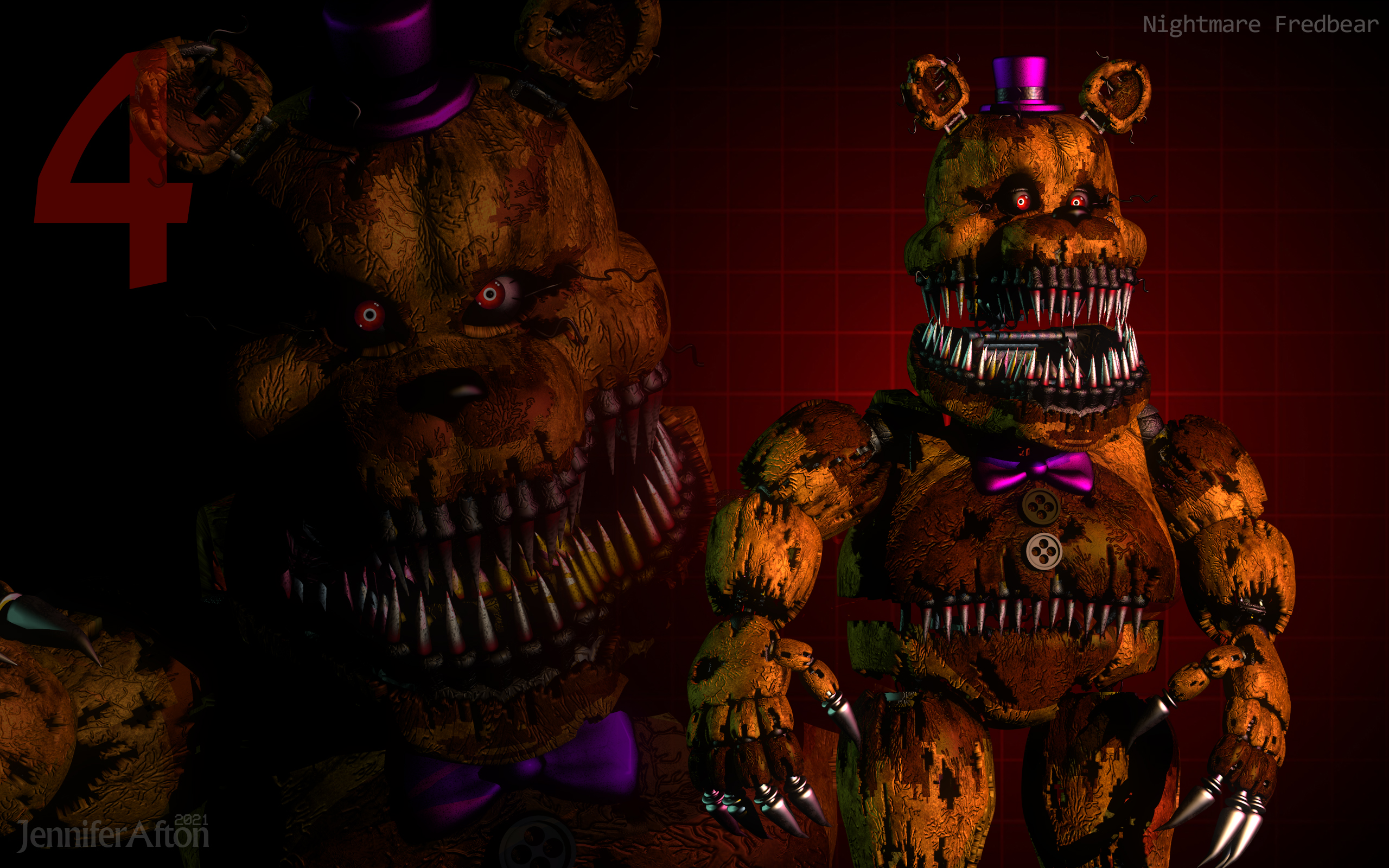 Nightmare and Fredbear (FNaF 4) by ArtMama113 on DeviantArt