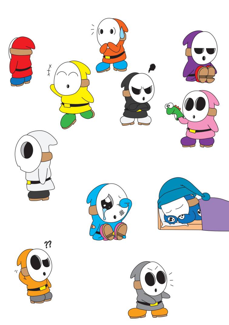 Shy Guy Doodles by T-T-Trixter75 on DeviantArt