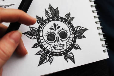 skull mandala