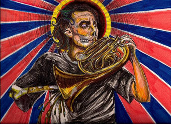 Zombie with french horn