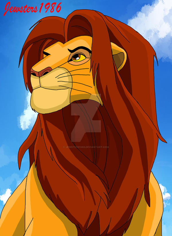 Simba redraw by Jewsters1986 on DeviantArt