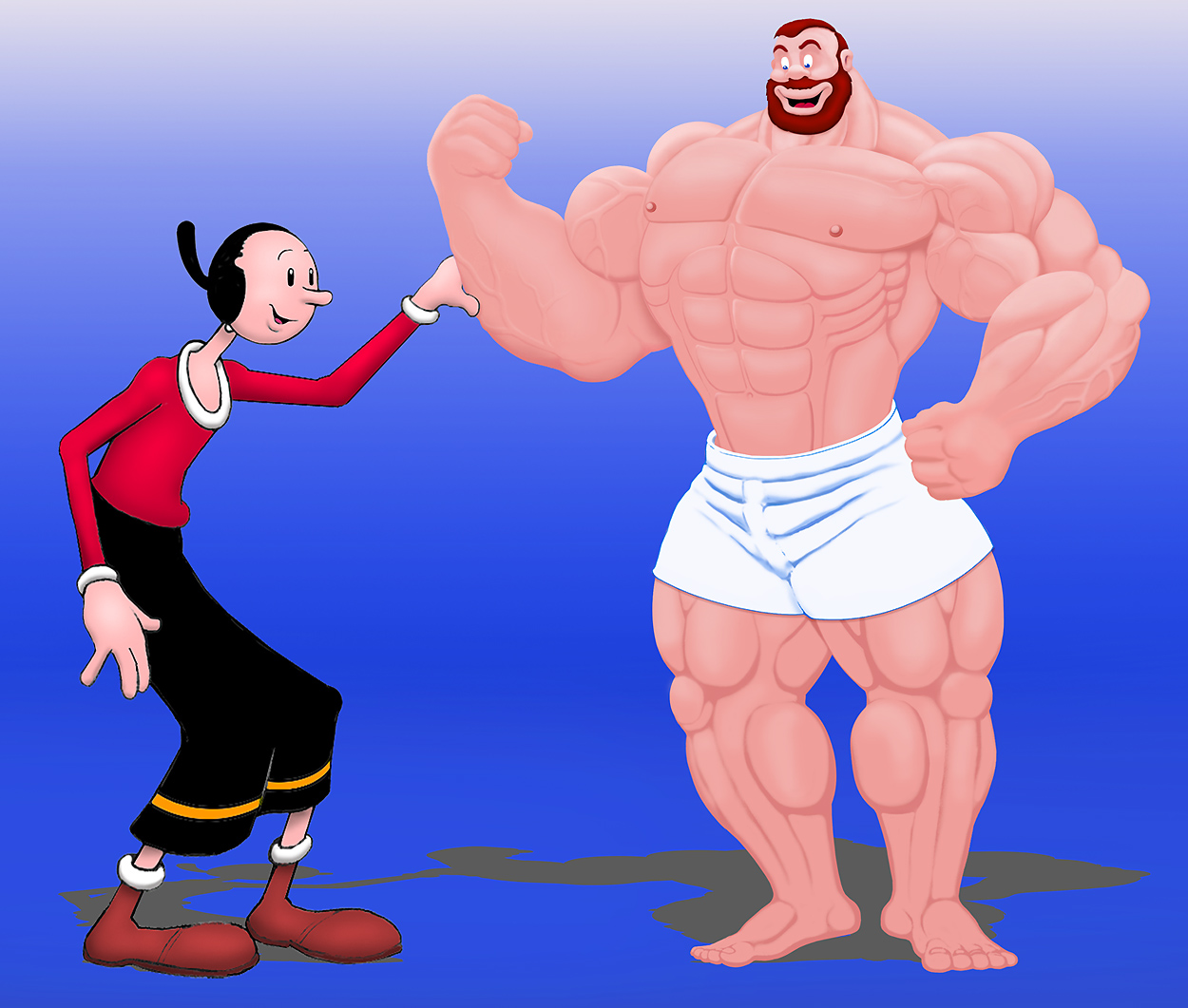 Olive Oyl and Bluto