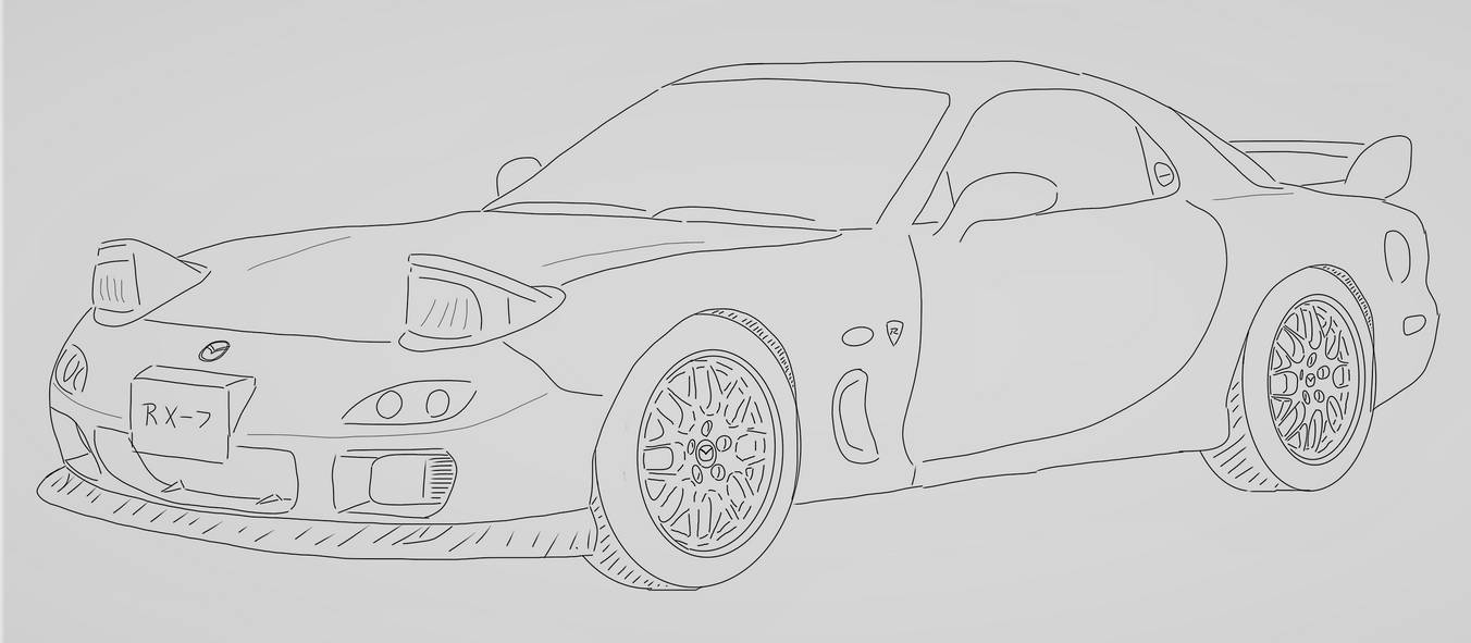 Mazda Rx 7 Draw Mazda Rx-7 by Mikson1 on DeviantArt