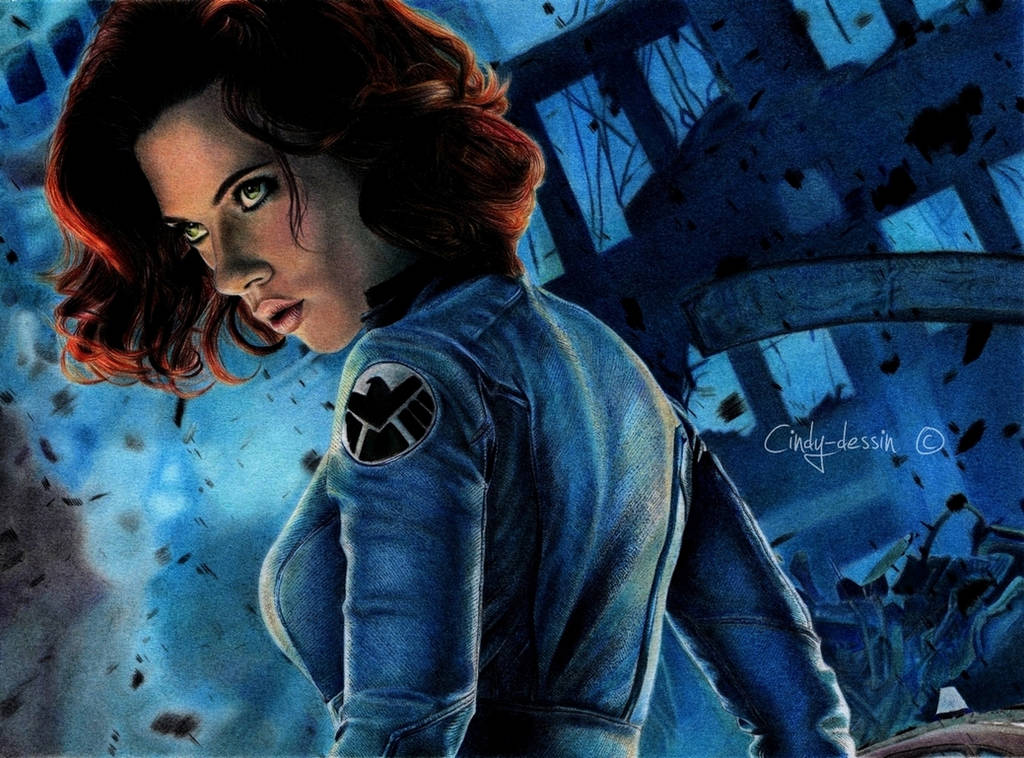 Black Widow by cindy-drawings