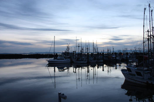 Sunset at the wharf