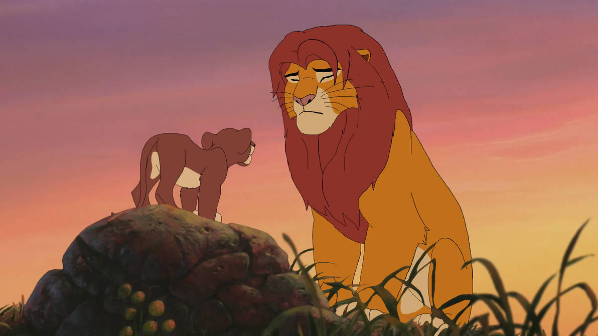 Simba91 Simba Talks To His Granddaughter by AlphaRose500 on DeviantArt