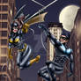 Nightwing and Batgirl